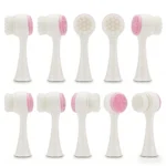 Wholesale 2/5/10PCS Double Side Facial Cleansing Brush Silicone & Soft Hair Manual Massage Facial Wash Brush Makeup Remove Tools - Image 11