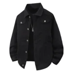 American Vintage Solid Denim Workwear Jacket Men Spring Autumn Casual Loose Sports High-end Outerwear High Street Jean Coat Man - Image 6
