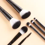 7Pcs Crocodile Texture Handle Makeup Brush Set with Storage Bag Powder Blush Foundation Eyebrow Cosmetic Brushes Kit - Image 3