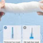 Reusable thickened face towel One pack of 50/100 pieces per pack Travel cleanser wet dry makeup remover cotton soft fabric tool - Image 2