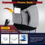 3 Levels Electric Graphene Heating Pad Cold-Proof Uterine Belt Cold-Proof Hand Waist Warming Pad USB Recharging Abdominal Warmer - Image 5