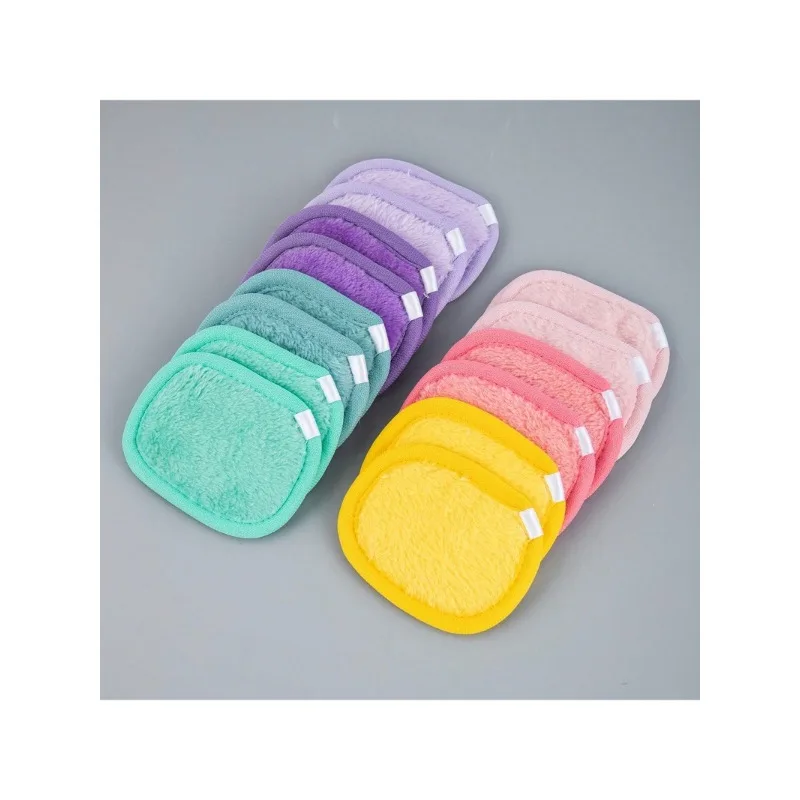 Sf68dd313ba5640fdb6da75633c095ff0G.webp 5 pcs Makeup remover facial cleansing tools Reusable Makeup Remover Pads Microfiber Facial Cleansing Cloths For Face, Eye, Lip - Image 1