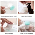 Wholesale 2/5/10PCS Double Side Facial Cleansing Brush Silicone & Soft Hair Manual Massage Facial Wash Brush Makeup Remove Tools - Image 5